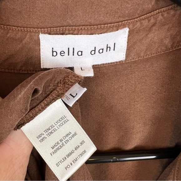 Bella Dahl Midi Shirt Dress in Brown - Picture 11 of 13